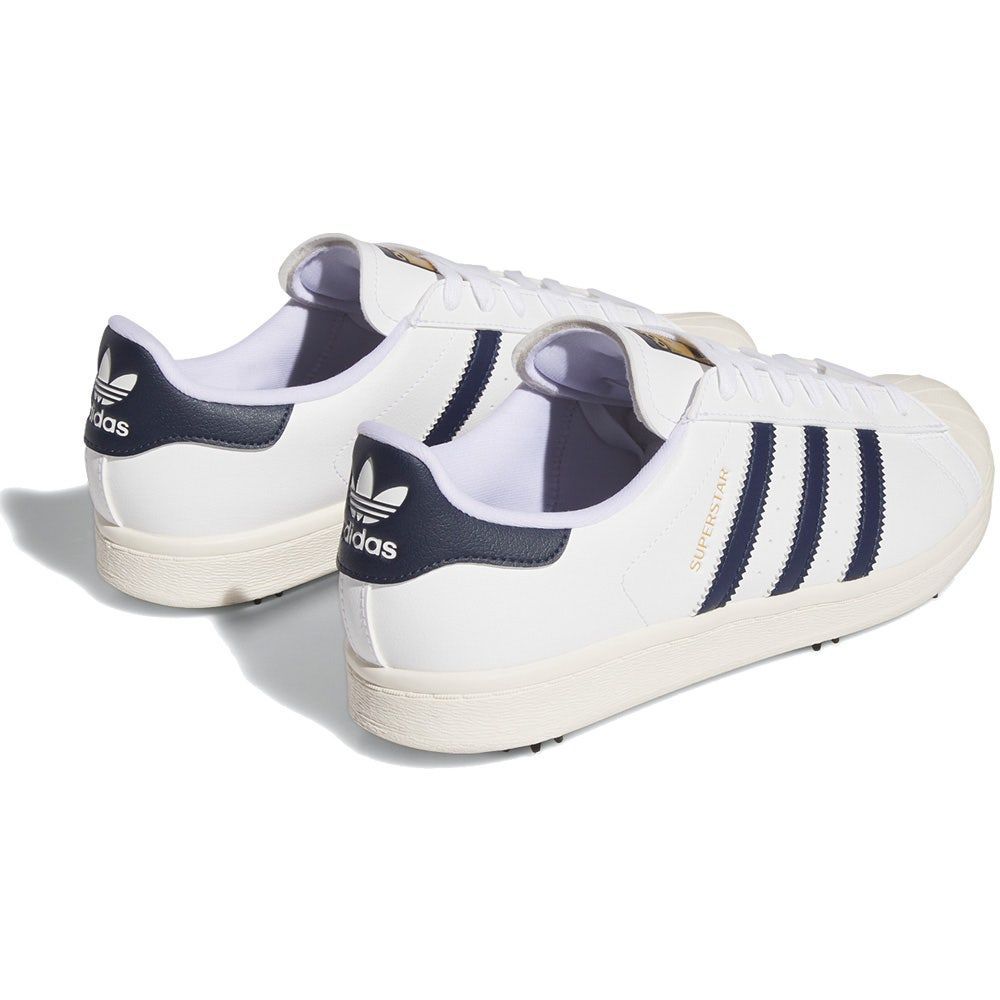 日本未発売【即納】26.5cm アディダス ゴルフ スーパースター ホワイト