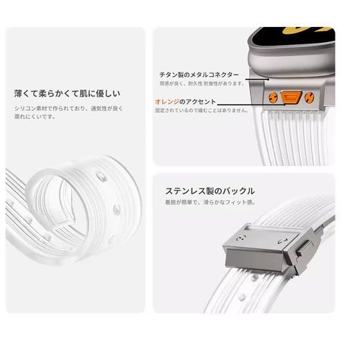 新作メタルラバー バンドベルトカスタム applewatchカバーケース
