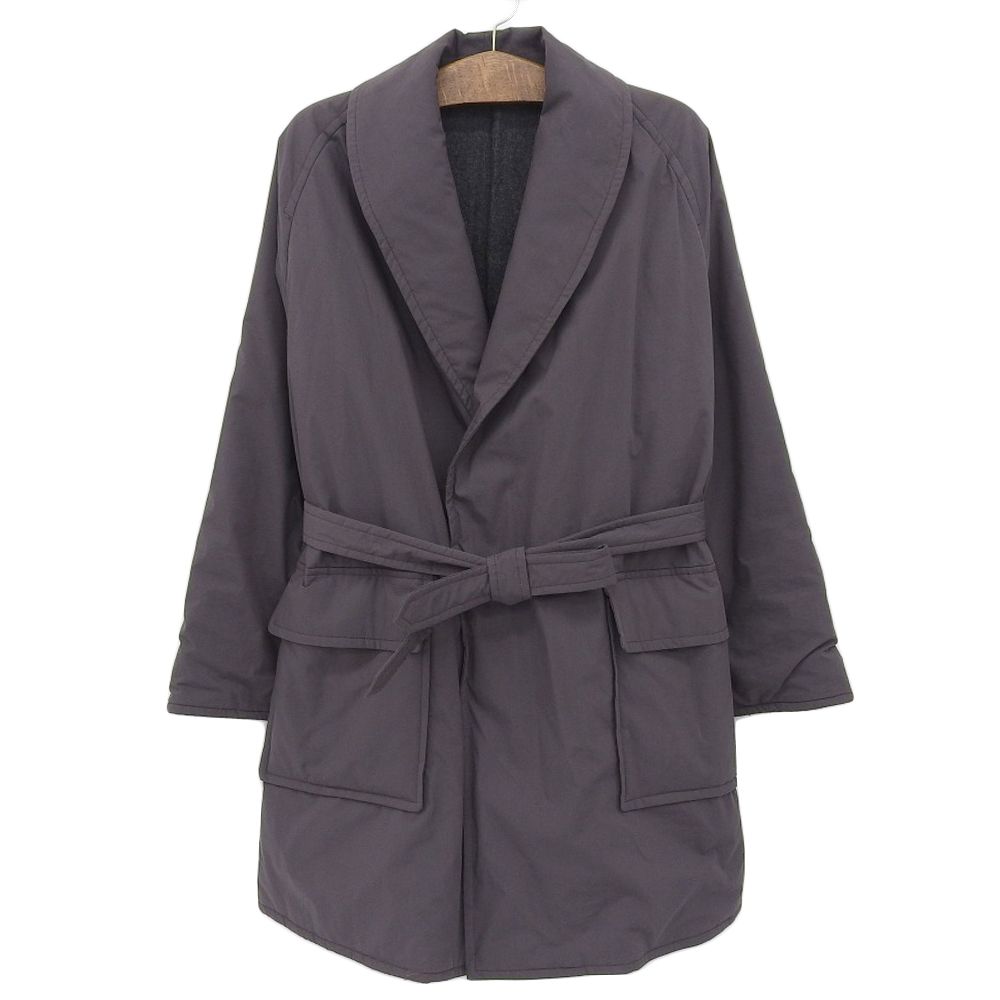 marka STUFFED SHAWL COLLAR COAT パープル 1 marka マーカ 美品 marka マーカ STUFFED SHAWL COLLAR COAT