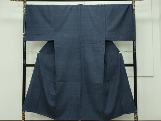 平和屋本店 上 男性 本場結城紬 重要無形文化財 キングサイズ 80亀甲 総詰め 反端付き ♥ CZAA3957s5