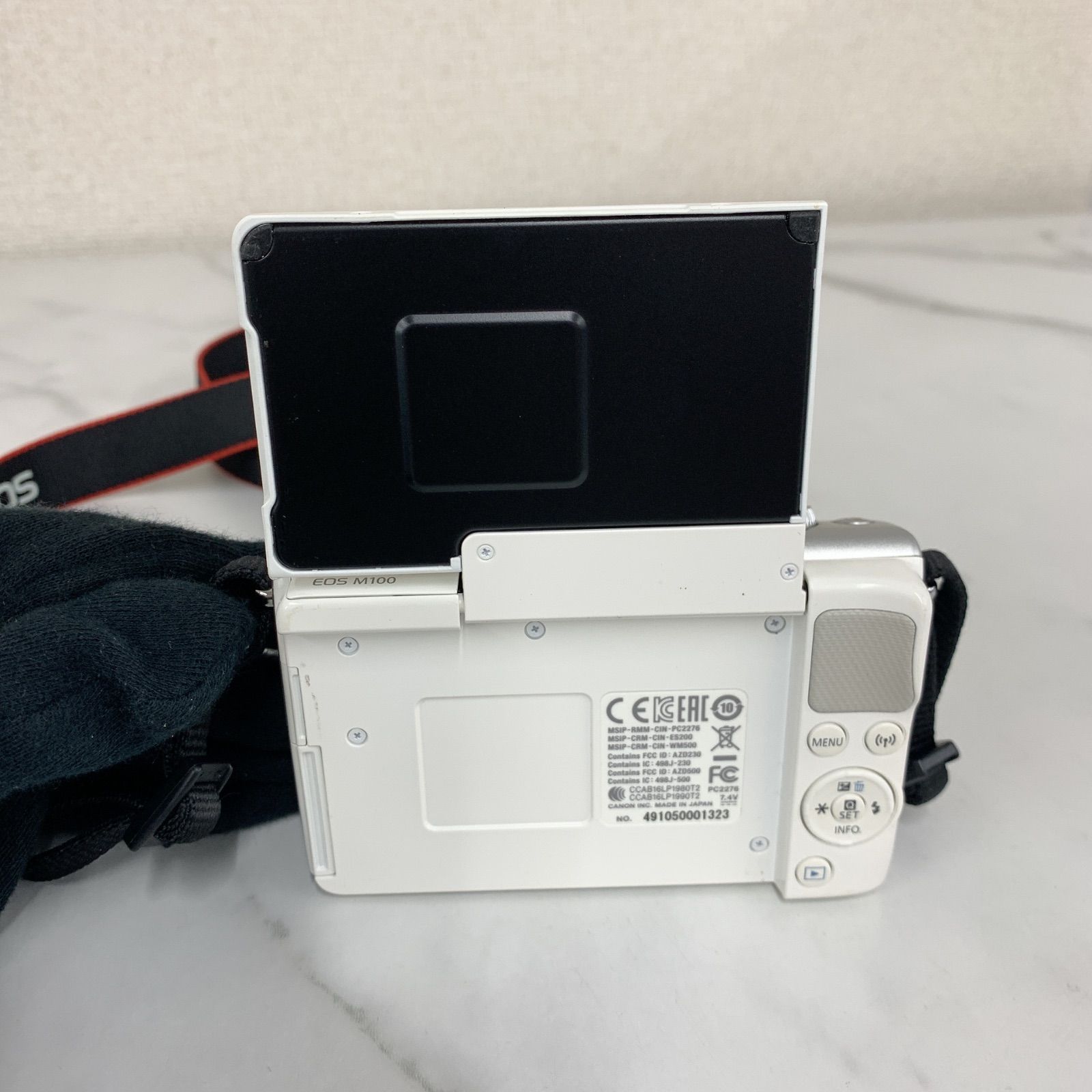 ☆【通電確認済み】Canon キヤノン EOS M100 ホワイト カメラ ☆【通電確認済み】Canon キヤノン EOS M100 ホワイト カメラ