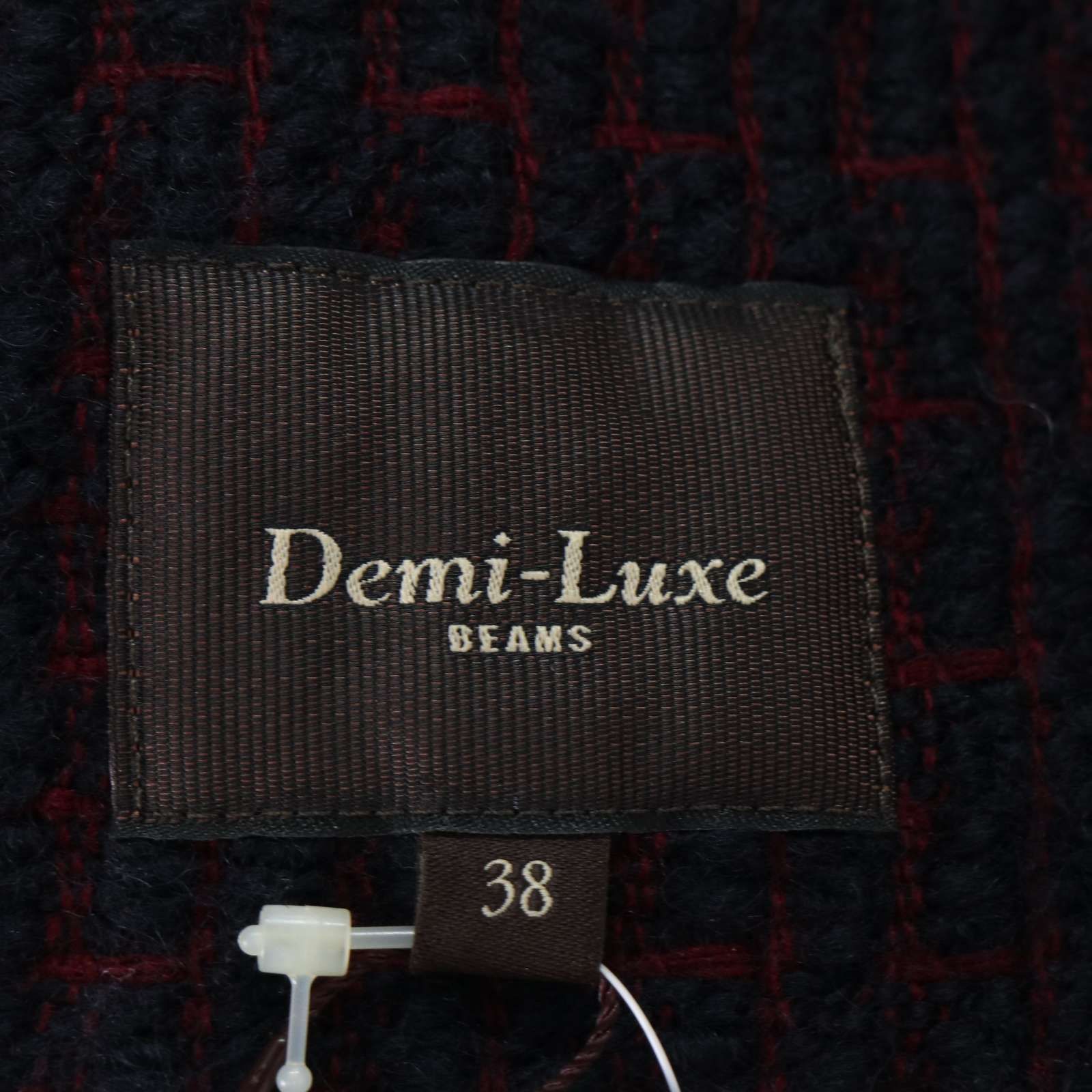 ロングコート Demi-Luxe BEAMS × Johnstons ウールノーカラーコート