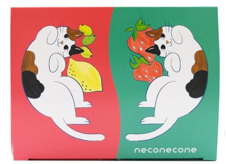 猫 お菓子 neco necone クッキー 4枚入 ブラン キャット メルカリ