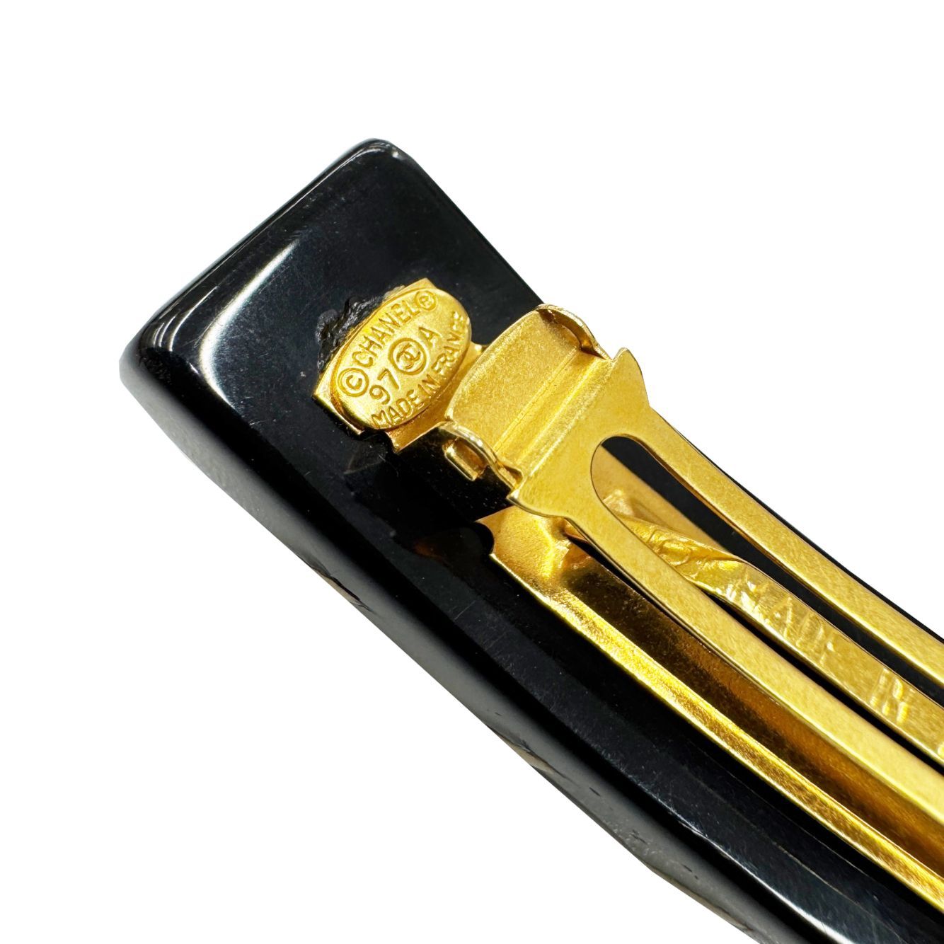 中古】CHANEL シャネル バレッタ チェーンモチーフ 髪飾り ヘア