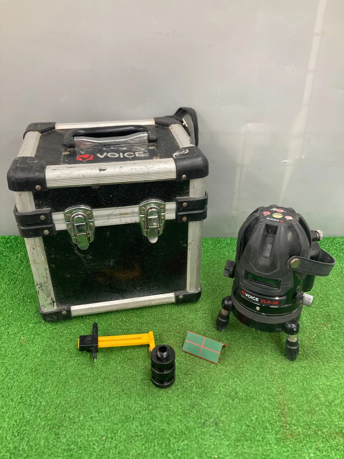 VOICE VLR-5X 墨出し器 赤レーザー 受光器付 中古品 【ハンズクラフト