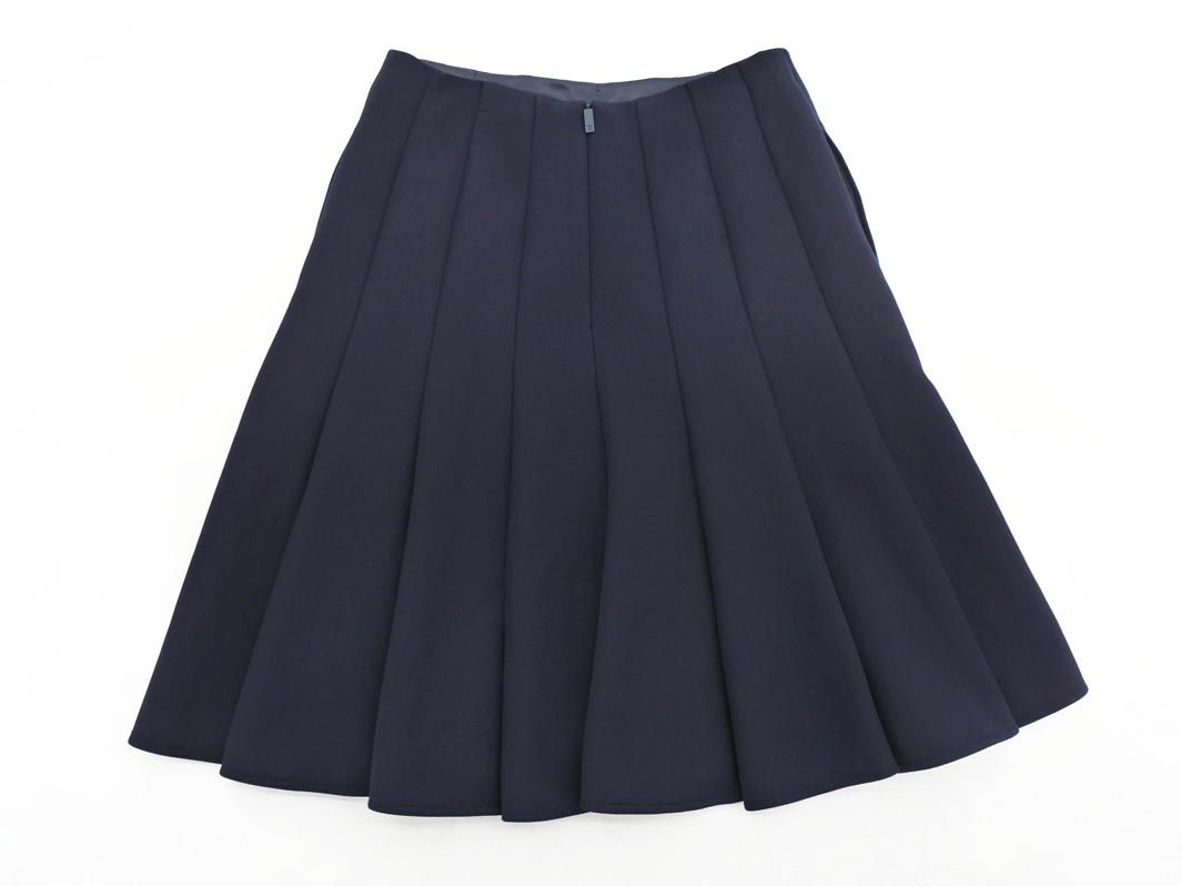 ルネ　フレアスカート ネイビー 36 Rene ルネ タック フレア スカート size36/紺 □□ レディース