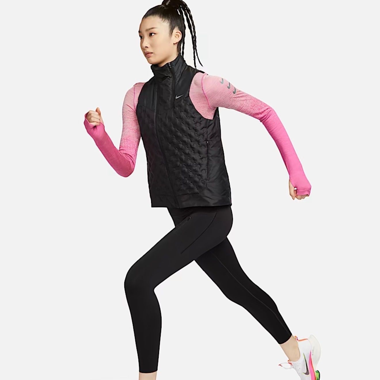 ウィメンズランニングベスト ブラック