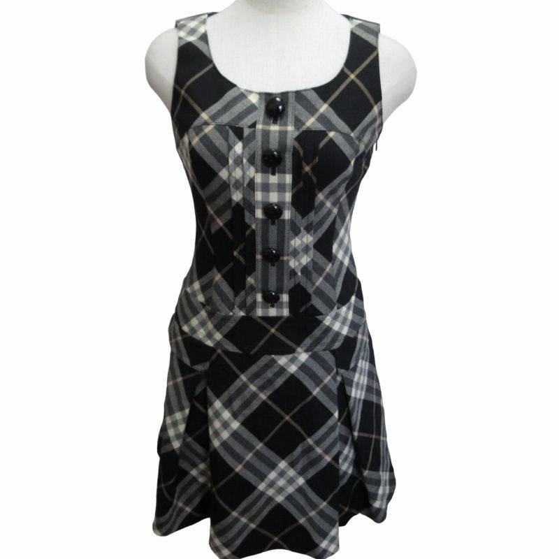 バーバリーブルーレーベル BURBERRY BLUE LABEL 美品 ウール  