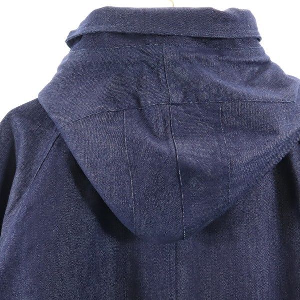 新品 HB ビッグフード シルキー デニム モッズコート XL エイチビー