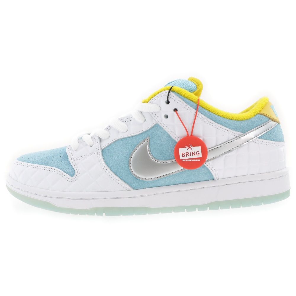 NIKE SB (ナイキエスビー) FTC DUNK LOW PRO QS Lagoon Pulse DH7687-400 ダンク ラグーンパルス  銭湯 ローカットスニーカー ブルー/ホワイト US10/28.0cm - メルカリ