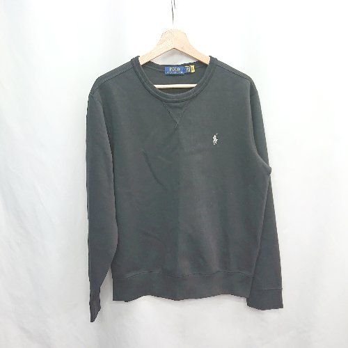 ⊇ POLO RALPH LAUREN ポロ ラルフローレン 半袖 トレーナー サイズM ブラック レディース E 1502180019050