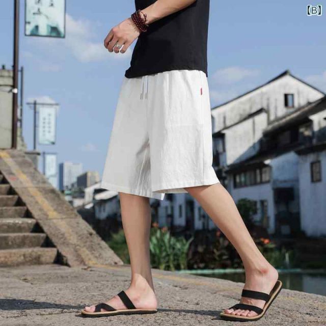 種類32：XL/H：ダークブルー メンズ ファッション 服 男性用 オシャレ シンプル 大人 かっこいい 大きいサイズ ストリート 紳士服 レトロ ハイエ カジュアル パンツ 夏 通気性 ビーチ 無地 ス