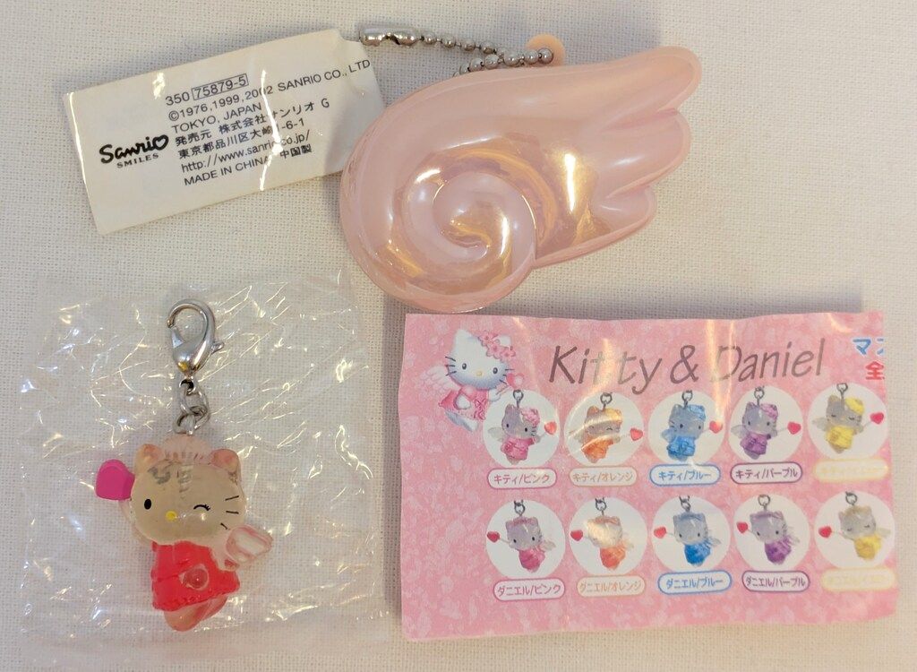 超レア❤️2000年❤️和風マスコット❤️キティとダニエルの2種類 ☆レア☆未開封 キティ & ダニエル フィギュア マスコット 6個