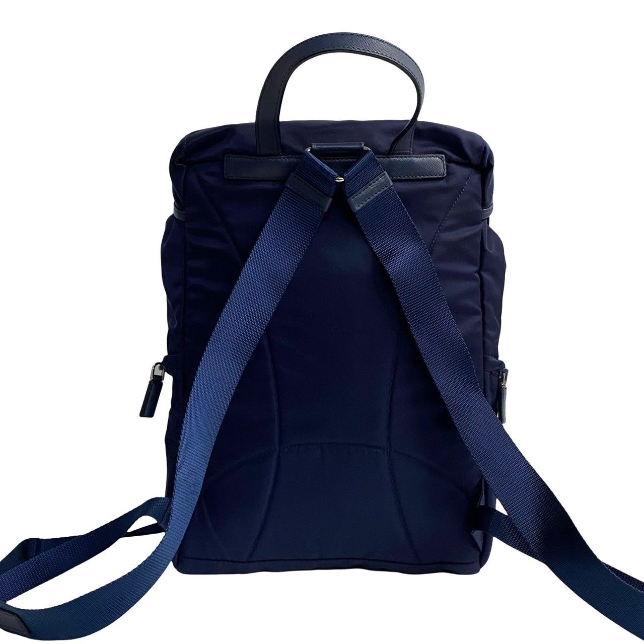極 美品 希少品 PRADA プラダ 三角ロゴ 金具 サフィアーノ
