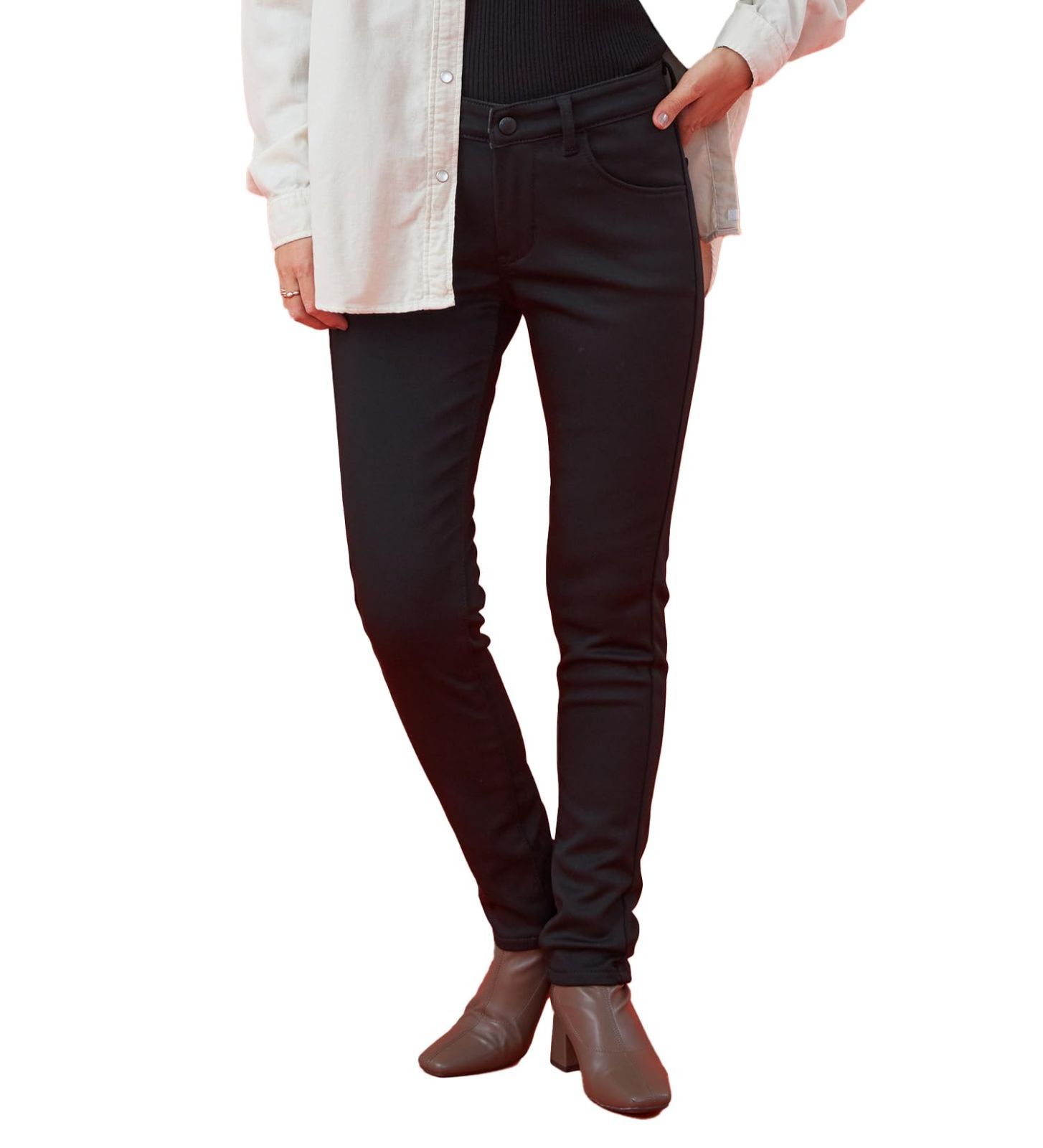 エドウィン パンツ ハタラクロ BODY FIRE スキニーパンツ 暖 レディース