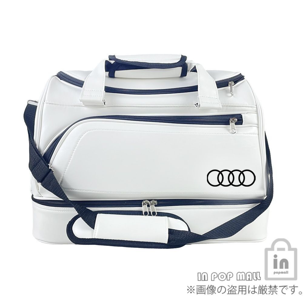 アウディ ゴルフ ボストンバッグ【ホワイト】新品！