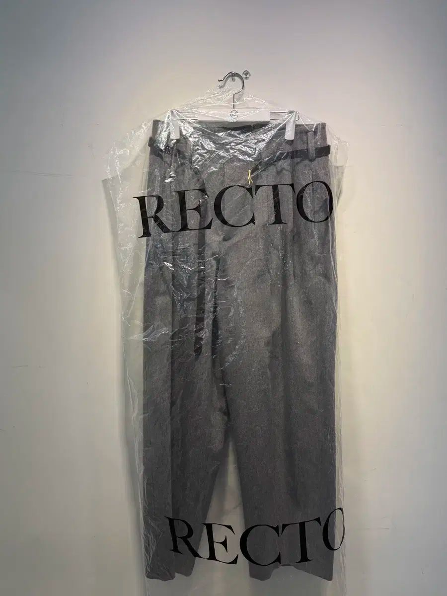 RECTO レクト 25fw クインシー QUINCY WOOL BELTED PANTS MEL