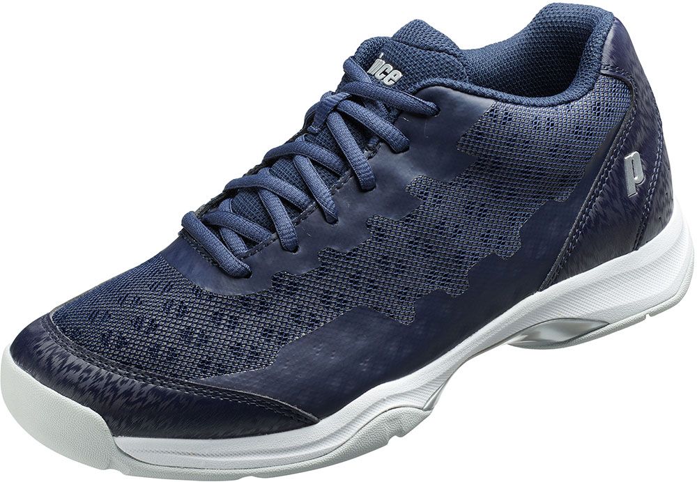 プリンス Prince テニス ワイドライト アドバンス HC メンズ レディース オールコート テニスシューズ 靴 部活 練習 幅広 ミドルカット ハードコート カーペット  DPS222 127 ネイビー 24.5