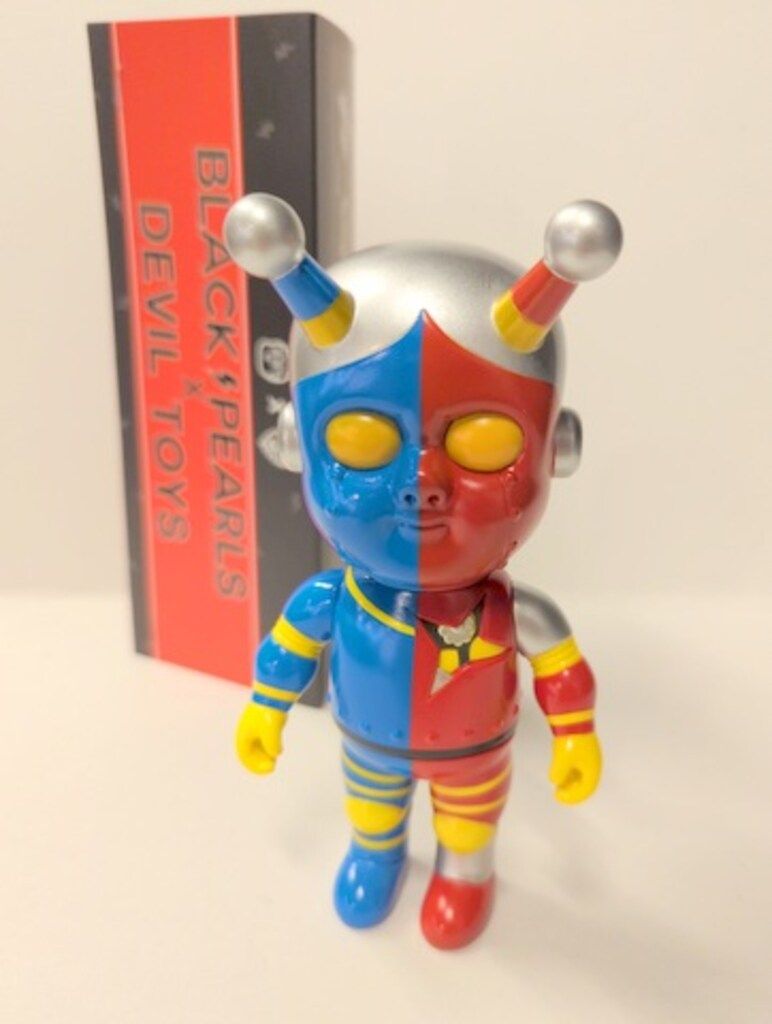 BLACKPEARLS × DEVILTOYS IRON HAPPY AIソフビ BLACK PEARLS ベスト DEVIL TOYS IRON HAPPY AI Seimeitai
