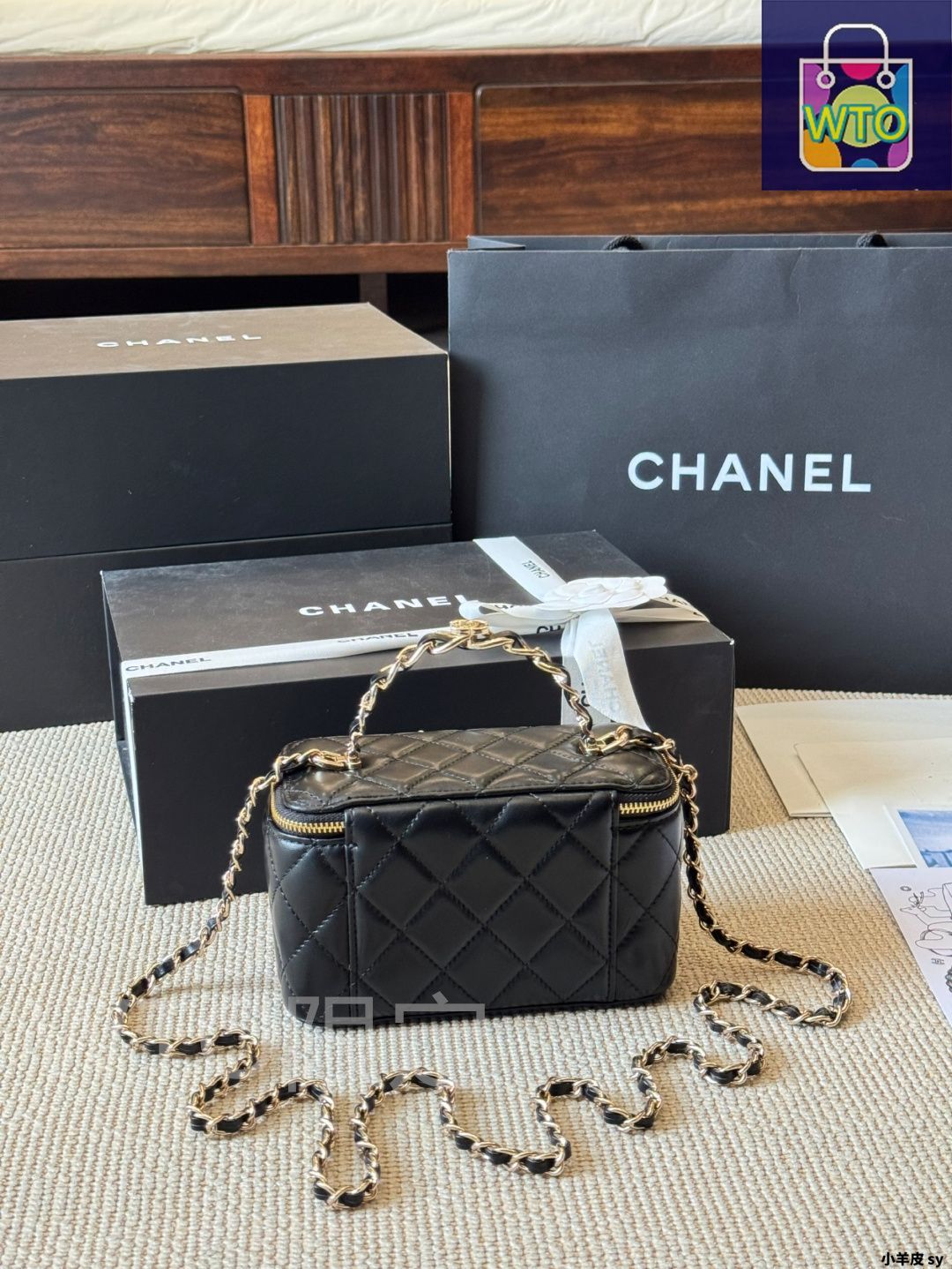 CHANEL ミラー付きメイクボックス 正規店ギフトBOX付 CHANEL シャネル コンパクトミラー