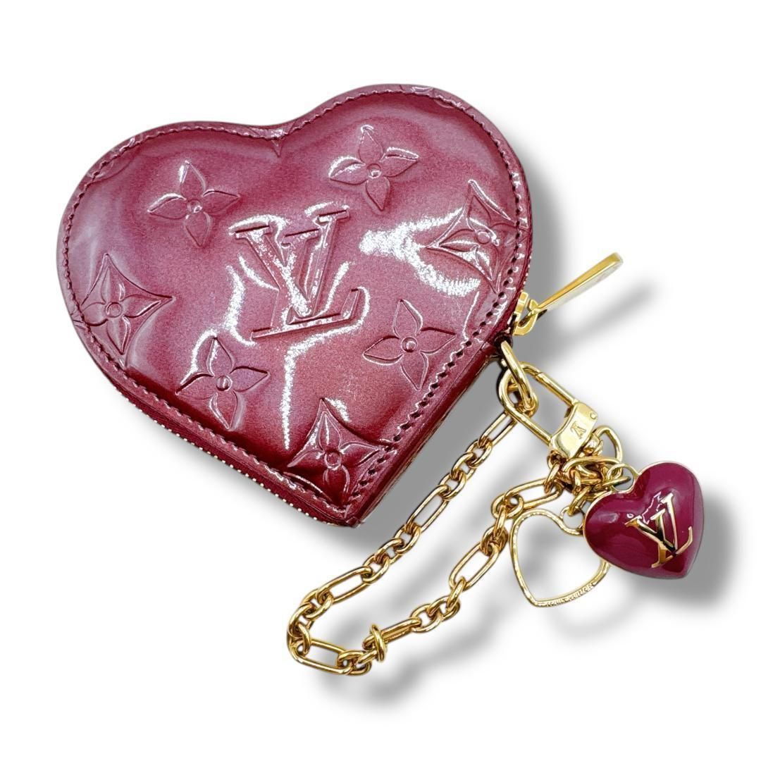 ルイヴィトン モノグラム ヴェルニ ポルトモネクール　ハート ケース ルイ ヴィトン ♡ ヴェルニ ポルトモネクール ハート コインケース