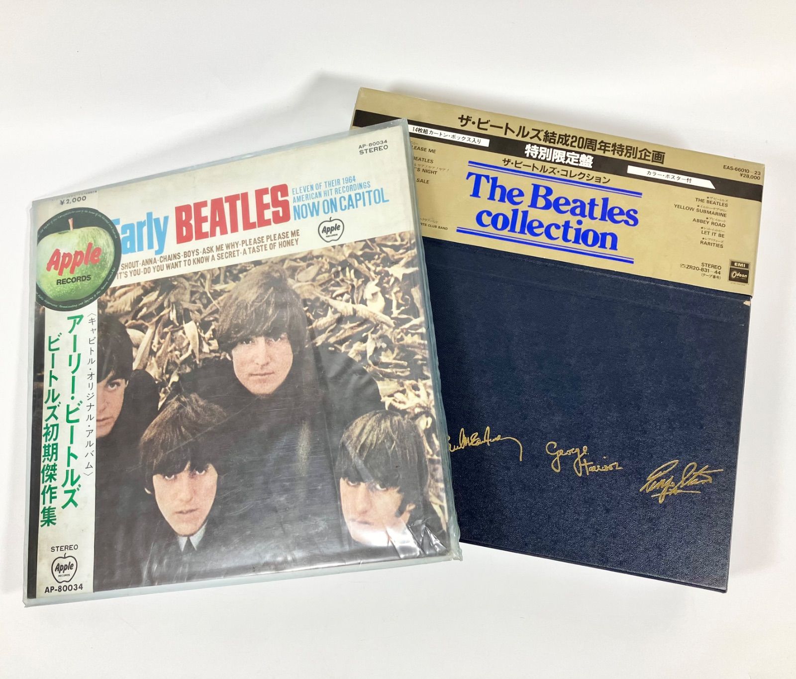 B-49 品 品 BEATLES ビートルズ Applerecords アーリー ビートルズ ザ ビートルズコレクション 特別 盤 結成20周年特別企画 AP-80034 EAS-66010-23 レコードアルバム レコード カートンボックス付