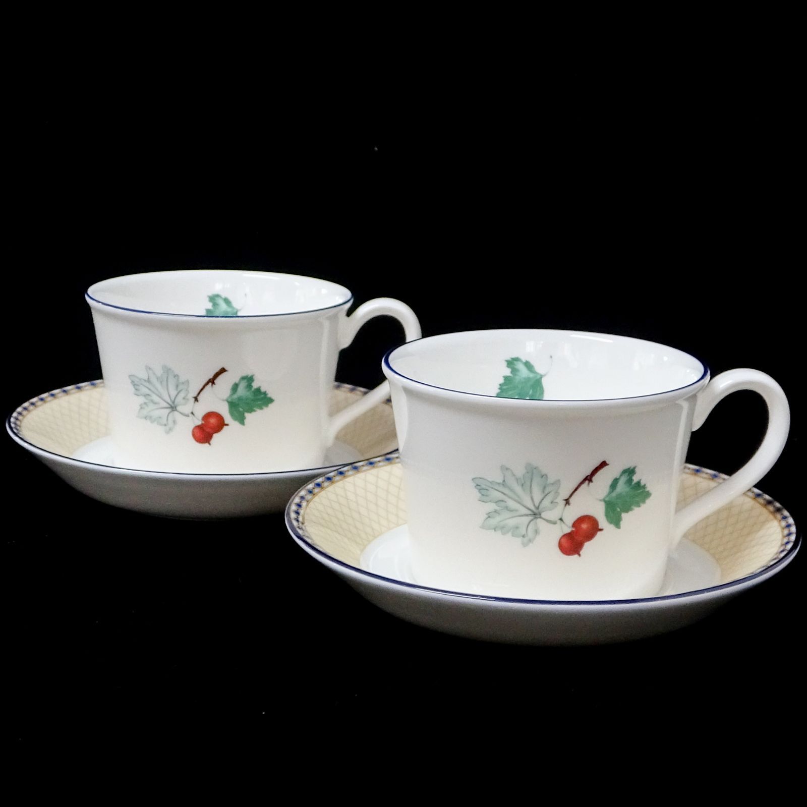 WEDGWOOD ウェッジウッド カップ・ソーサー カップ＆ソーサー フルーツシンフォンー 2客 - メルカリ