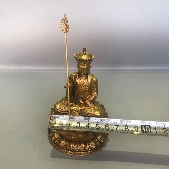 九華山地蔵王仏像  銅製 装飾品 工芸品 美術品 置物 銅製 九華山地蔵王仏像 装飾品 工芸品 美術品 置物 - メルカリ