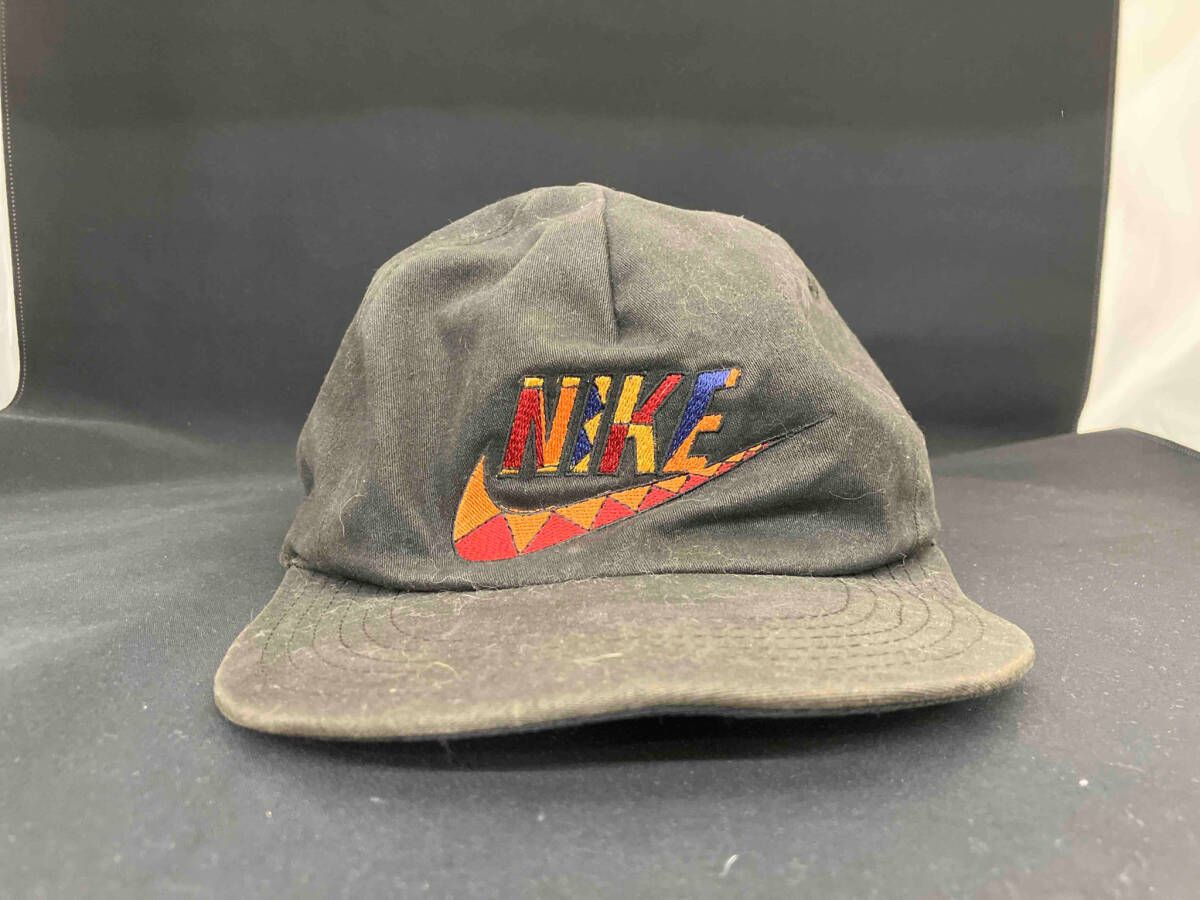 NIKE ナイキ キャップ 帽子 アーバンジャングル エンブロイド 黒 ブラック 褪色 スナップバック 90s 90年代 メンズ