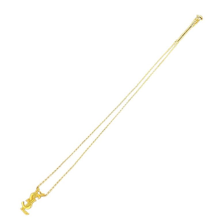 イブサンローラン Yves Saint Laurent ネックレス ゴールド YSL メンズ