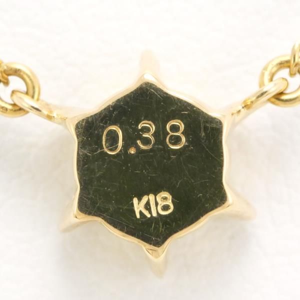 安い正本K18YG ネックレス ダイヤ 総重量約1.6g 約41cm 中古 美品 送料無料☆0315 イエローゴールド