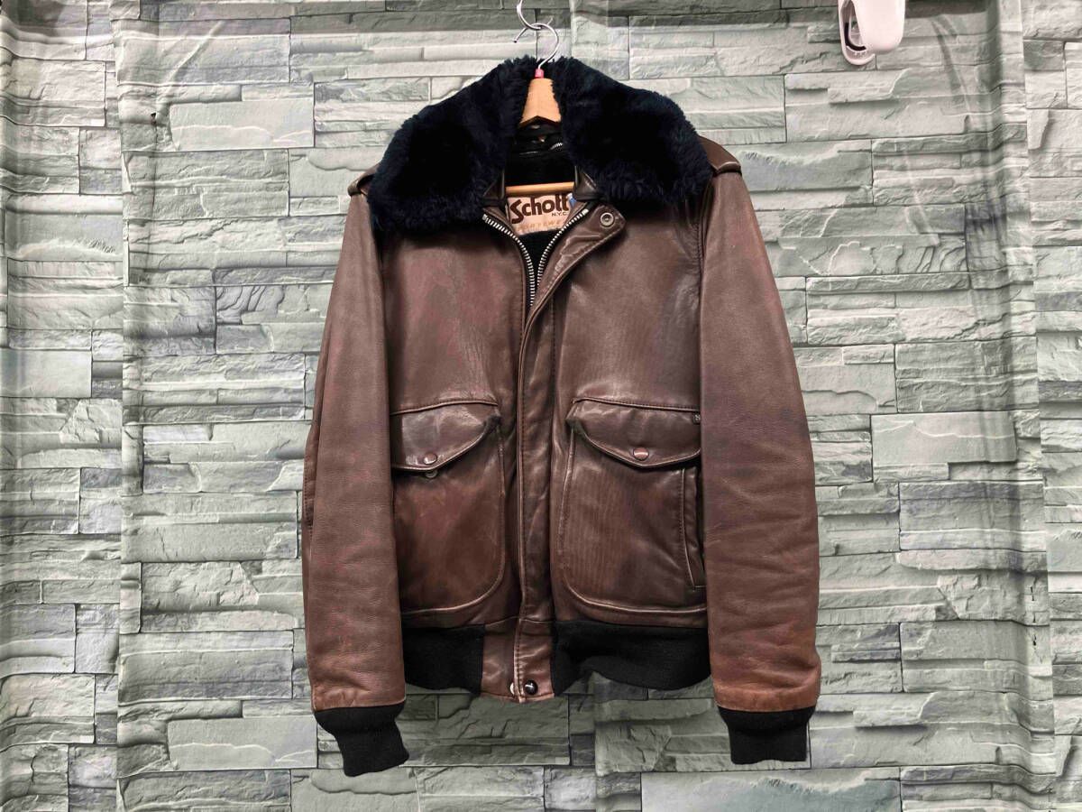 AVIREX ゴートスキン　シングルライダース ジャケット　山羊革Lサイズ アヴィレックスジャケットゴートスキン山羊革
