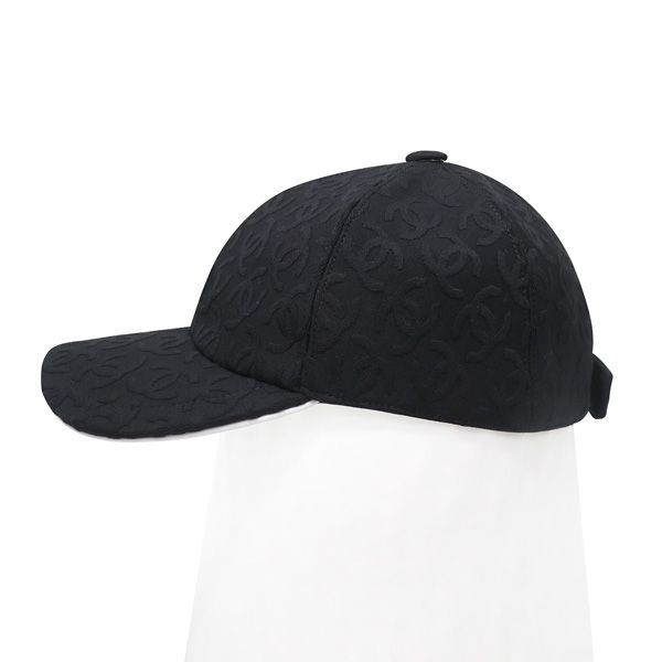 CHANEL シャネル 25SS 今期モデル エンボス ココマーク 総柄 キャップ 47475