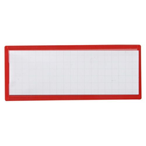 （まとめ） マグネット見出し クラウン マグタッチスライド見出し 赤 CR-MG401-R 4953349081789 ●外寸：縦４０×横１００×厚１．０ｍｍ 1個【×80セット】