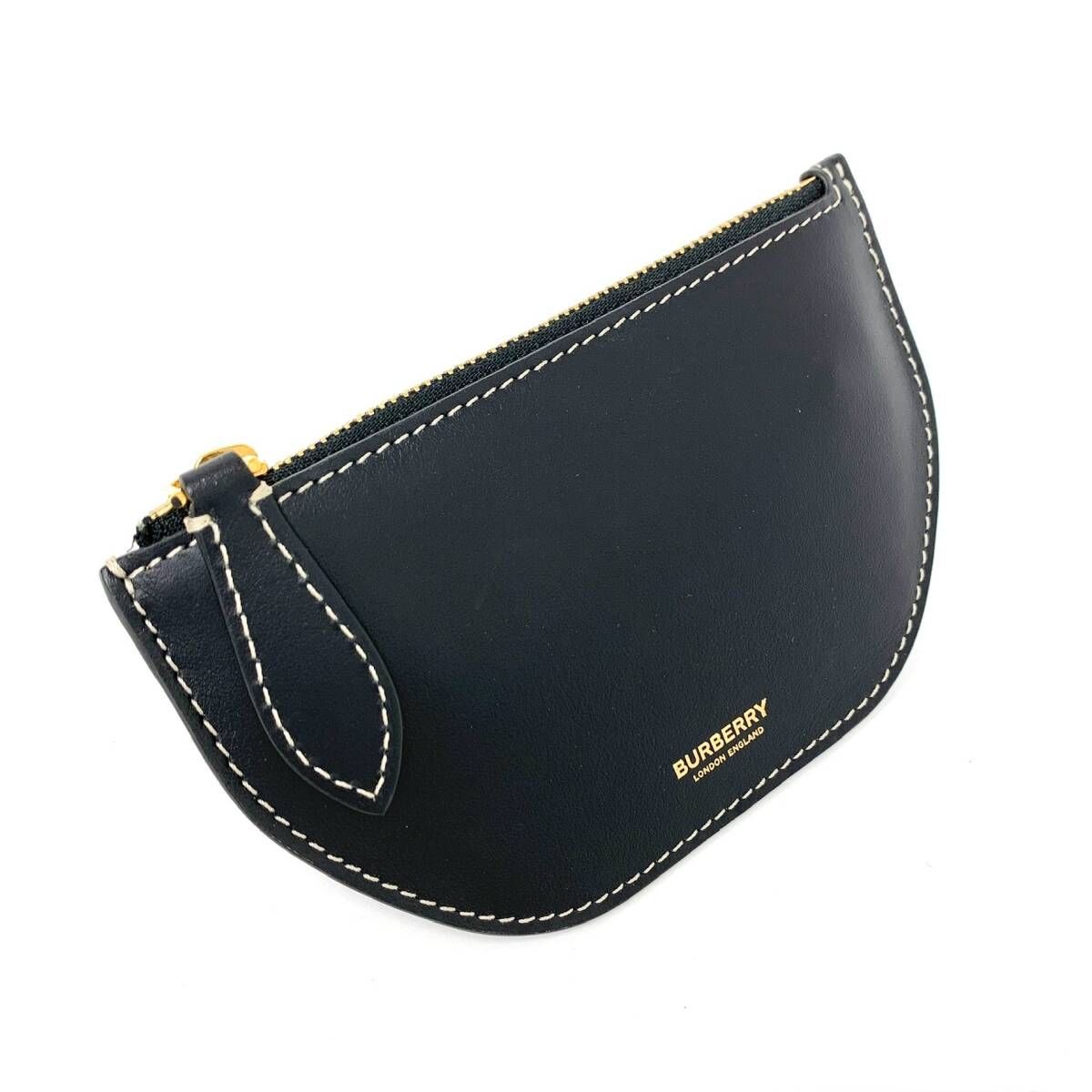 A2509 新品未使用！ BURBERRY バーバリー レザー キーフック付き 