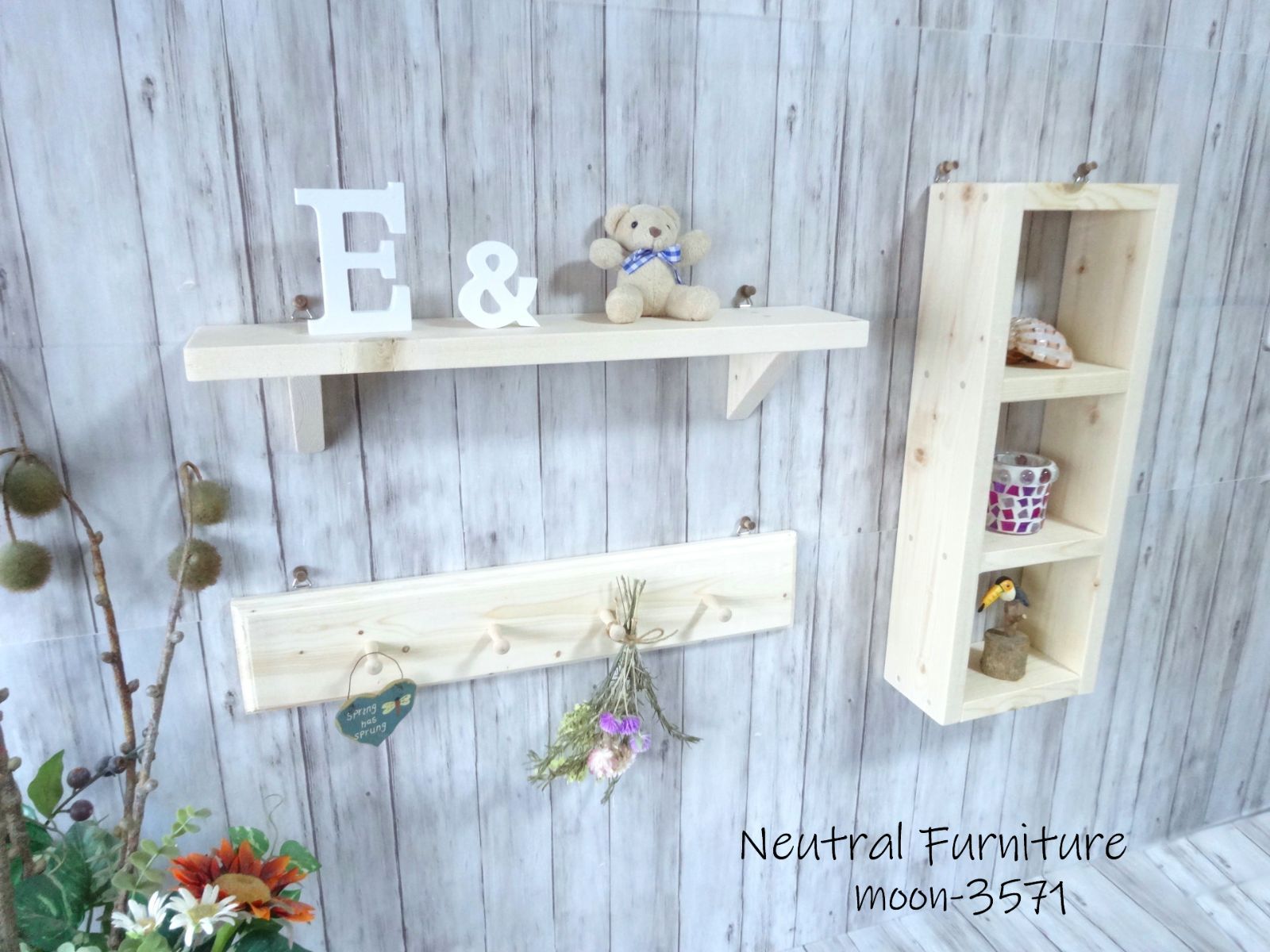 ハンドメイド シャビーボルトラック 小型サイズ （チーク色）