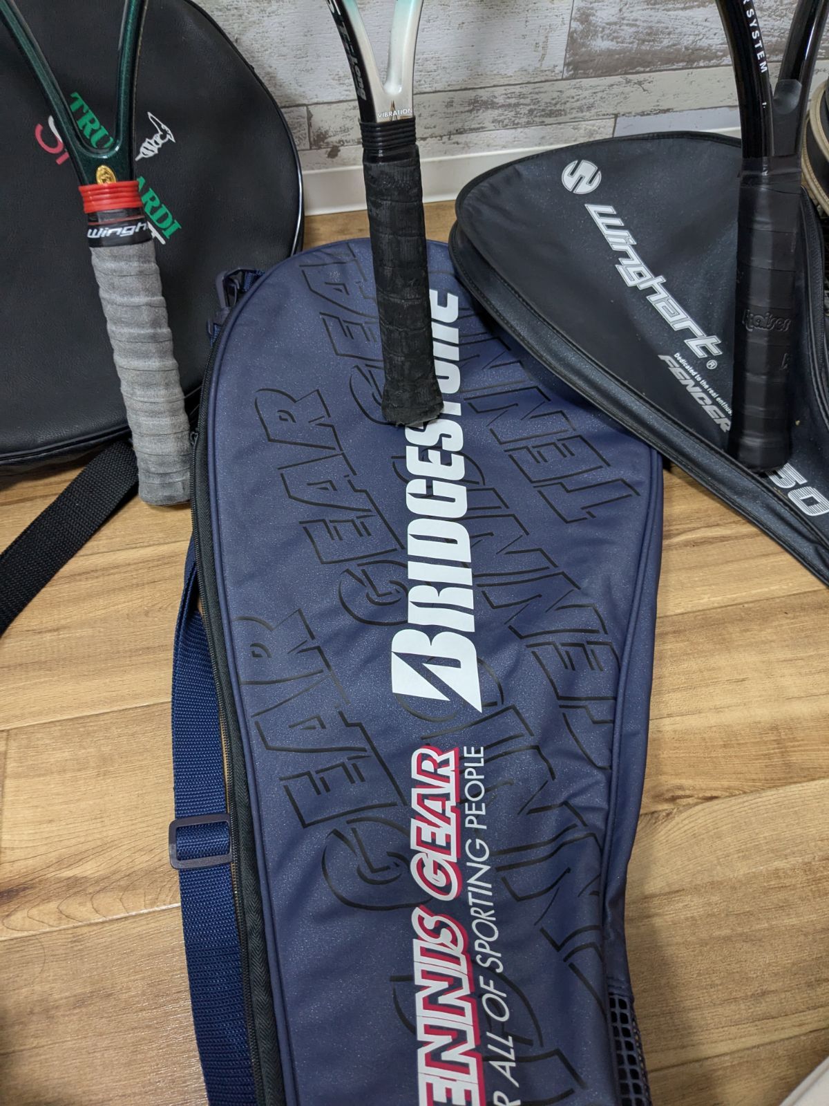 テニスラケット3本セット kaiser カイザー ブリジストン トラサルディ