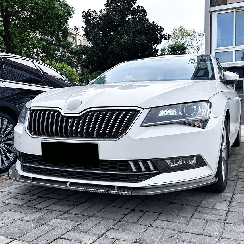 カー用品 メンズ スポーティ系 スコダ スーパーブ B8 2016-2018対応 フロントリップスポイラー ABS 外装エアロカスタム