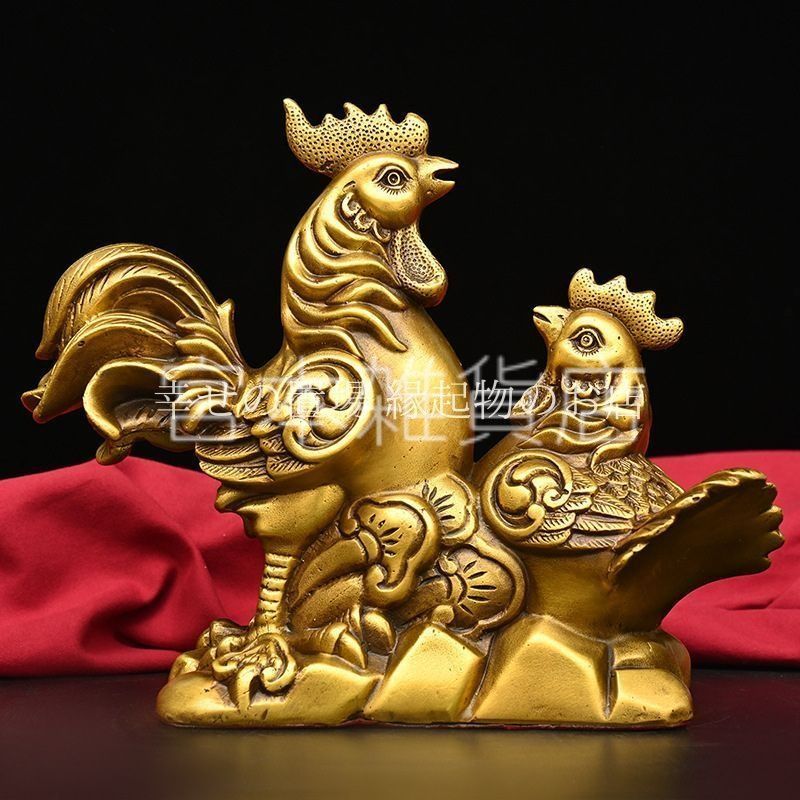 鶏 ニワトリ 家族 置物 オブジェ 風水 金鶏一家 金運 開運 幸運 家族運 繁栄祈願 銅製 金色 ゴールド 公鶏 母鶏 雛 鶏置物 家庭円満 子孫繁栄 縁起物 玄関 インテリア 雑貨 卓上 飾り物 家庭守護 財運上昇 商売繁盛 開運グッズ 運勢アップ NEXPOTALLINN_EU