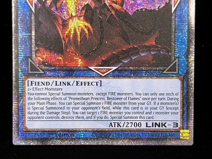 【希少】遊戯王 ARS10+ 賜炎の咎姫 プラチナムシークレット 英語版 遊戯王 英語 北米版 賜炎の咎姫 25thシークレットレア 1st