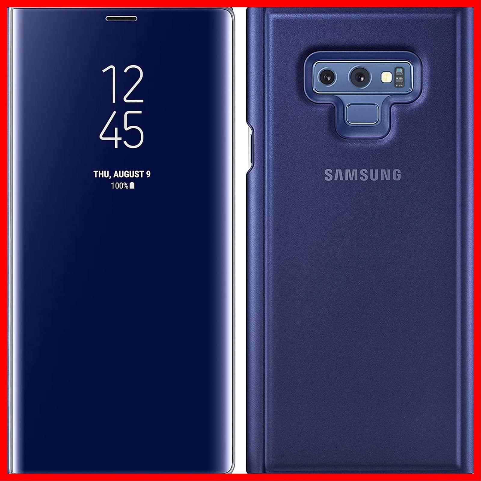 【特売】純正 ケース Galaxy Note9 ギャラクシーノート9 スマホ カバー 手帳型 動画視聴最適 CLEAR STANDING COVER BLUE ブルー 青 紺 ネイビー SC-01L SCV40