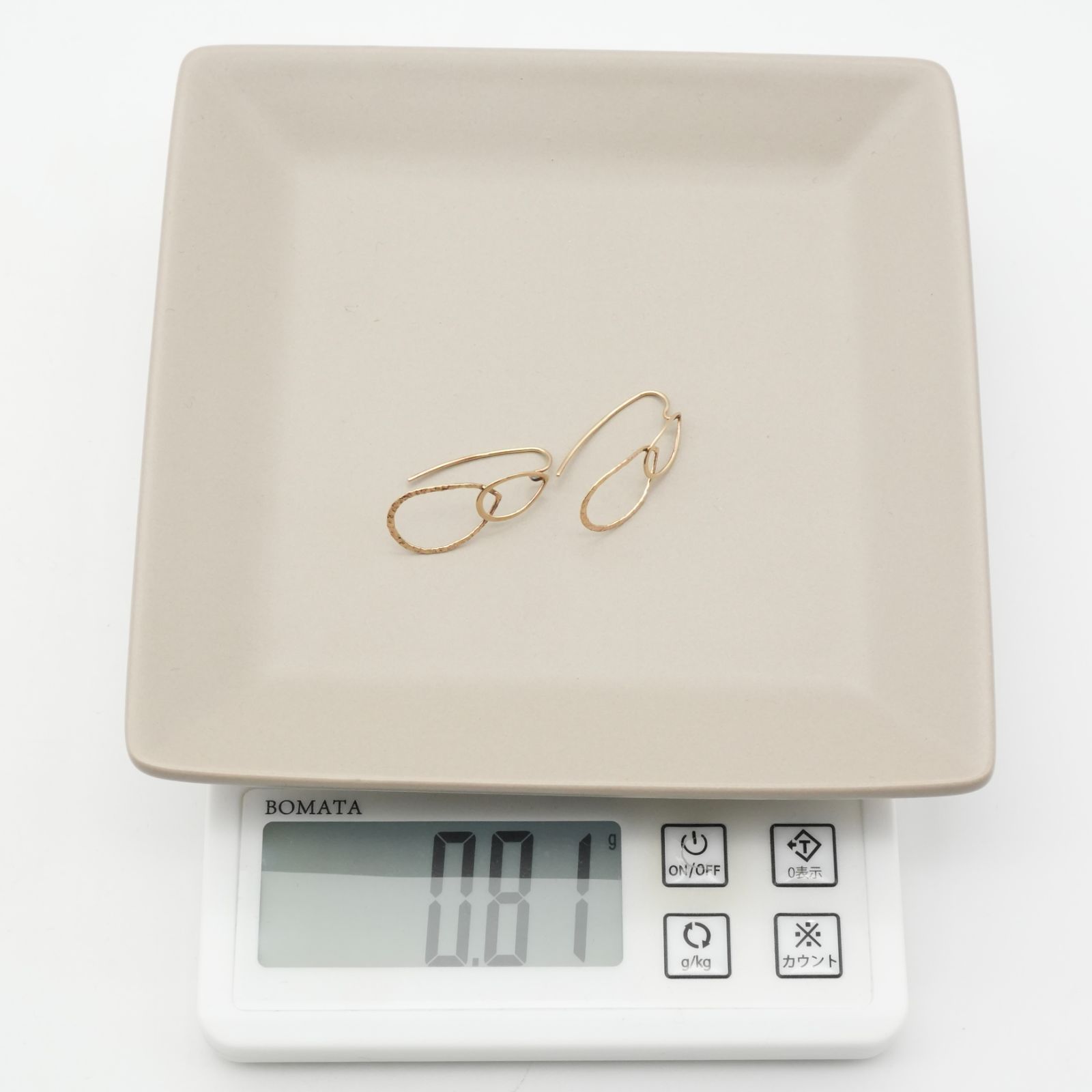 美品 アガット K10 ダブルドロップ フック ピアス/25-1725 - メルカリ