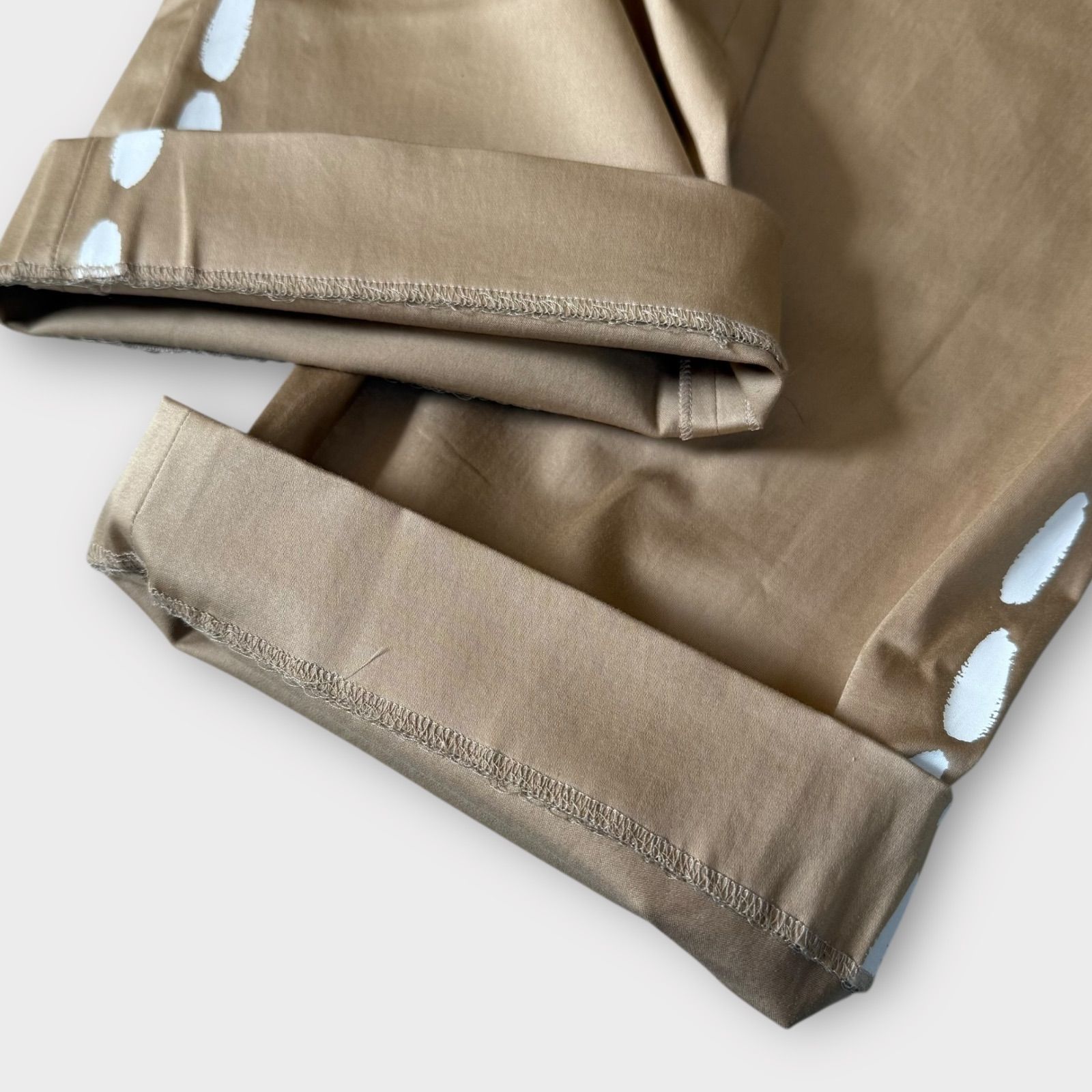 モスキーノ ステッチプリント ワイドパンツ イタリア製 フルレングス