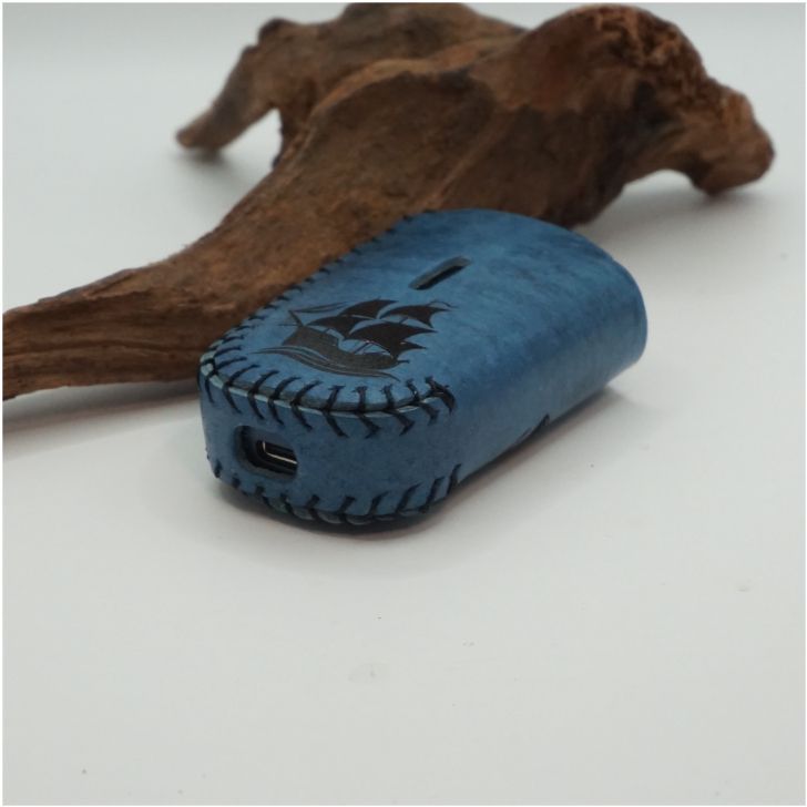 プルームキューブケース　イタリア産マヤ　焼き印海賊 プルームキューブケース イタリア産マヤ 焼き印海賊 本革 - メルカリ