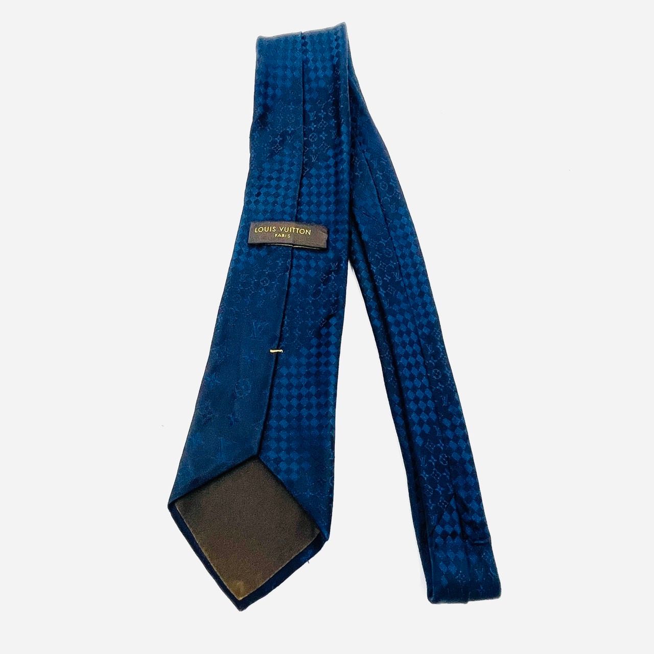 LOUIS VUITTON シルク ネクタイ ネイビー ルイヴィトン LOUIS VUITTON ネクタイ ネイビー シルク100% 箱