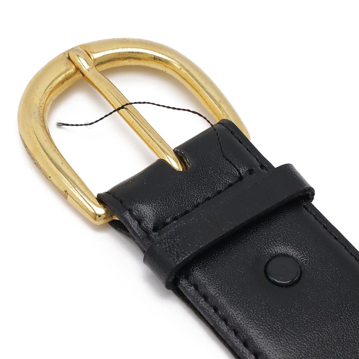 【美品】CELINE  セリーヌ　馬車金具　レザーベルト　ブラック　75サイズ CELINE セリーヌ 75 ベルト 馬車金具 バックルベルト ブラック