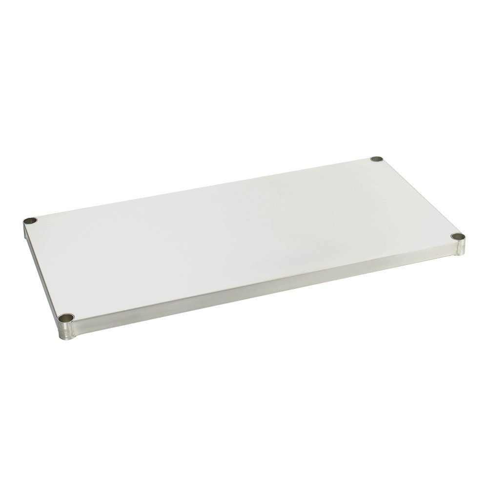 新着商品 衛生的 防錆性 高い抗菌性 厨房 耐荷重120kg ポール径25mmパーツ クリニック スチールラック スリーブ付 奥行45 業務用 幅90 ソリッドシェルフ 幅91.5×奥行46cm 棚板 プレミアム SSM9045-SO ルミナス ドウシシャ
