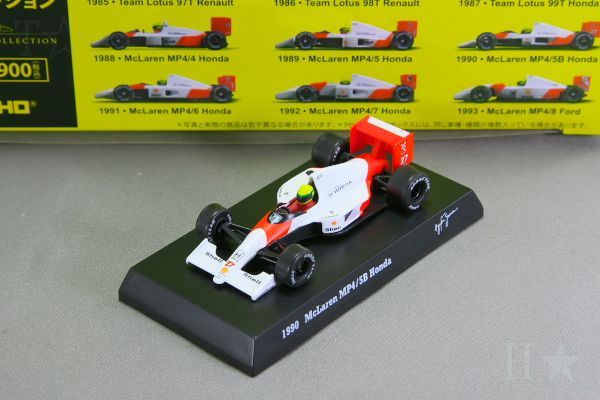 京商 1/64 マクラーレン ホンダ MP4/5 ミニカー 塗装品 中古品＞京商 1/64 1990 マクラーレン MP4/5B ホンダ #27 アイルトン
