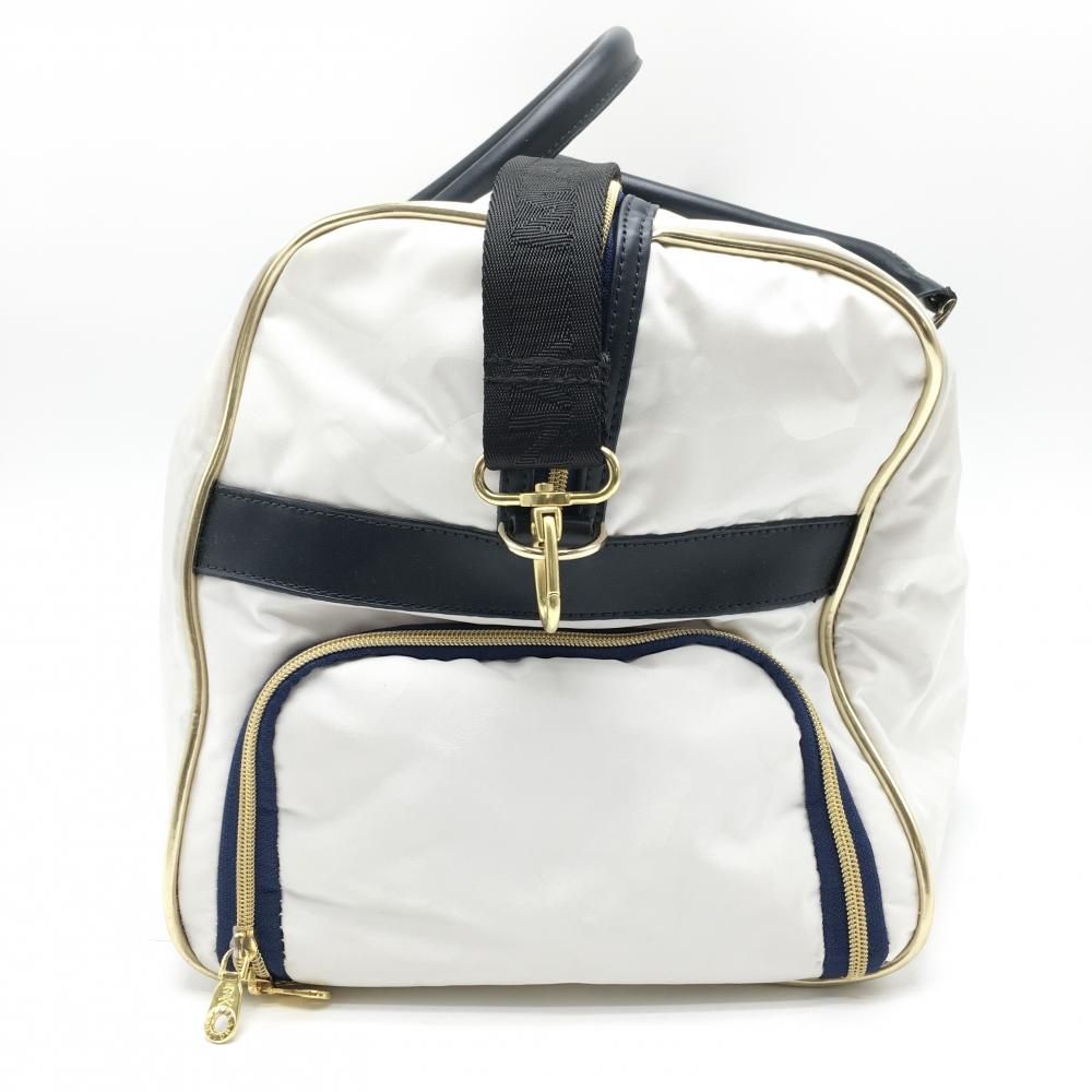 マークアンドロナ　2WAY ボストンバッグ マークアンドロナ 2WAYボストンバッグ 白×ダークネイビー カモフラ地