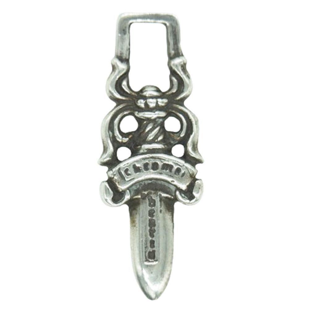 CHROME HEARTS クロムハーツ 原本無 5 DAGGER ZIP ダガー ジップ ネックレス トップ シルバー系